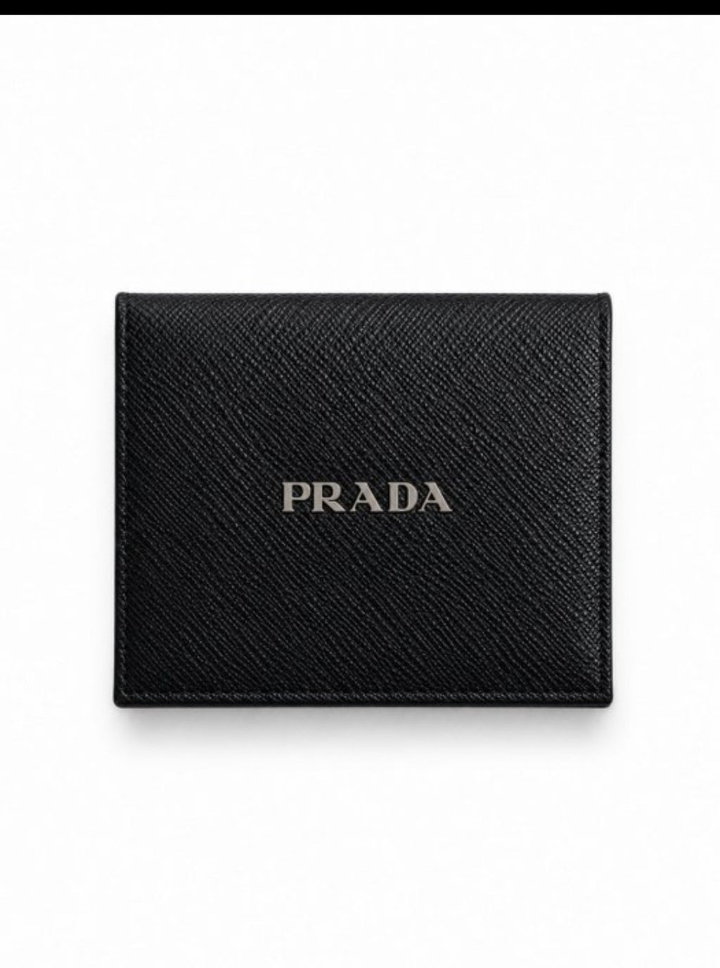 Prada Saffiano Metal Kartenetui Rot | Vintage Cardholder